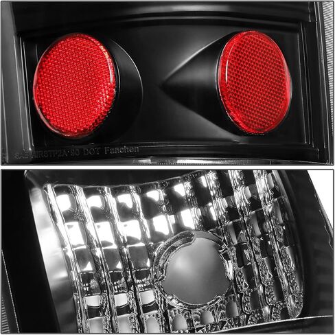 تلقائي أسرة مصفرة LED LED LIDENCES متوافقة مع 1999-2003 Chevy Silverado GMC Sierra 1500 2500HD 3500HD ، مصباح الفرامل العكسي ، سائق وجانب الراكب ، عدسة CLOSS Chrome CLEAR in Saudi Arabia