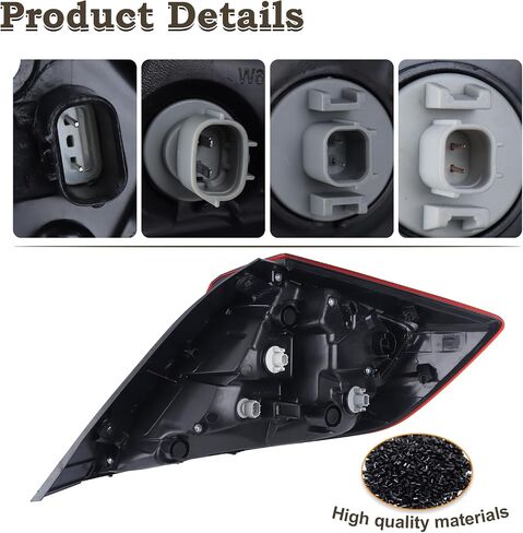 مع علامة الجانبية RH الخارجي الضوء الخارجي الملاءمة لعام 2016 2017 2018 2019 2020 2021 Honda Civic 4-Door Sedan Lamp مع المصابيح الخلفية على جانب الراكب جانب الراكب HO2805110 33500TBAA01 in Kuwait