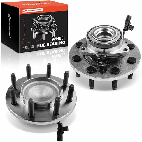 A-Premium 2 x Front Wheel Bearing and Hub Assembly with ABS & 8-Lug Compatible with Dodge Ram 1500 2006-2008, Ram 2500 2006-2008, Ram 3500 2006-2008, RWD in Saudi Arabia