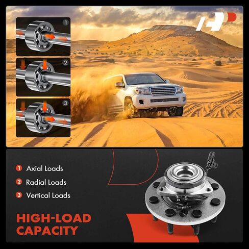 A-Premium 2 x Front Wheel Bearing and Hub Assembly with ABS & 8-Lug Compatible with Dodge Ram 1500 2006-2008, Ram 2500 2006-2008, Ram 3500 2006-2008, RWD in Saudi Arabia