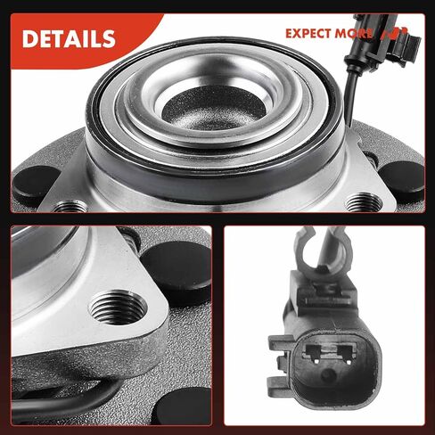 A-Premium 2 x Front Wheel Bearing and Hub Assembly with ABS & 8-Lug Compatible with Dodge Ram 1500 2006-2008, Ram 2500 2006-2008, Ram 3500 2006-2008, RWD in Saudi Arabia