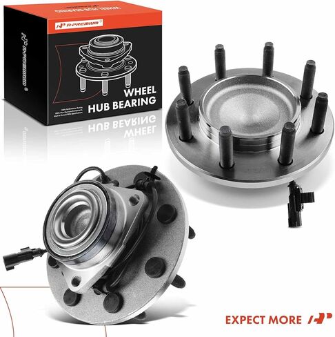 A-Premium 2 x Front Wheel Bearing and Hub Assembly with ABS & 8-Lug Compatible with Dodge Ram 1500 2006-2008, Ram 2500 2006-2008, Ram 3500 2006-2008, RWD in Saudi Arabia