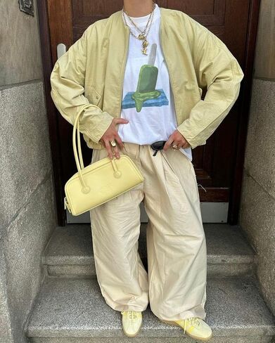 نساء كبير الحجم مصنوع من y2k girsl preppy الأكمام قصيرة tirt in Kuwait