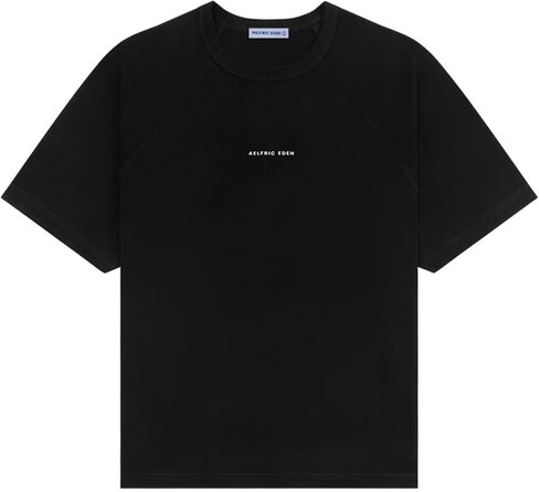 Aelfric Eden Mens T-Shirts Basic Tees Raglan Sleeve Cotton Tee Crew Neck Casual Summer Short Sleeve Tops in Saudi Arabia
