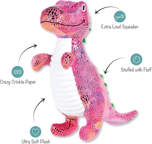 Fringe Studio Dog Toy, Summa Time Rex-Plush Pet Toy (289363) for All Breed Sizes, 1 Count (Pack of 1) in Saudi Arabia