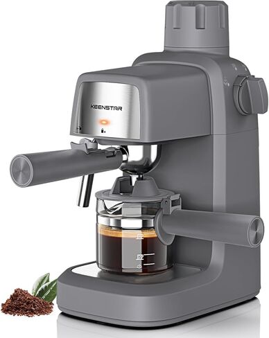 3.5Bar Espresso Machine with Milk Frother, 800W Compact Espresso and Cappuccino Machine with Preheating Function, 4 Cup Espresso Maker for Cappuccino or Latte, Gift for Coffee Lover in Kuwait