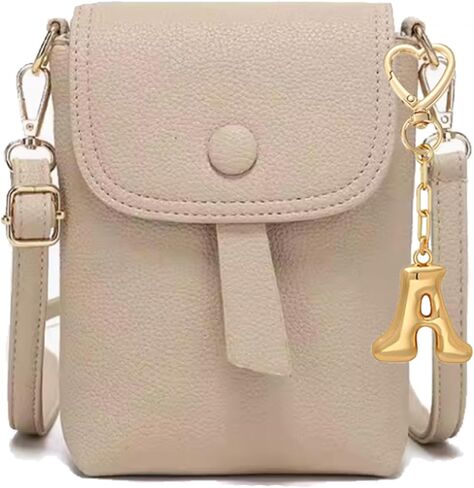 Gold Initial Letter Keychain Bag Charms Gifts for Women, Cute Girly Handbag Accessories,Heart Keychains for Purse in Kuwait