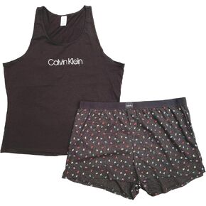 Calvin Klein Women's Sleeveless Tank and Waffle Short Sleep 2 Piece Set in Saudi Arabia