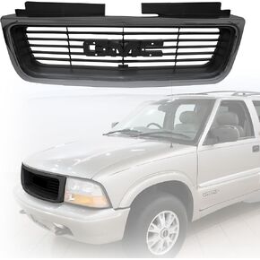 CarpartsDepot الأمامي الشواء الشواء الأسود متوافق مع 1998-2005 GMC Jimmy/Sonoma بيك آب شاحنة GM1200436 12472678 in Kuwait