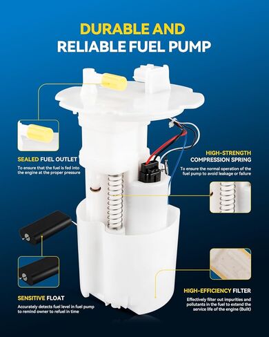 PHILTOP FG1084 Electric Fuel Pump Assembly Fit for Nissan 350Z 2003-2009, Infiniti G35 2003-2007, G37 2008, M35 2006-2008, M45 2006-2008, Replaces E8229, E2471, P74635H, SP1113, SP237H, FE0479 in Saudi Arabia