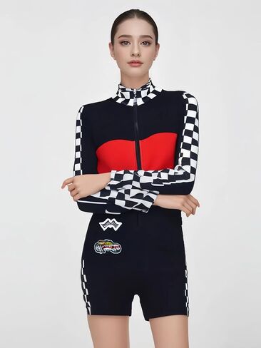 Racer-Costume for Women-Race Car Driver-jumpsuit ، recer rocer jumper outfit outfit roup in Saudi Arabia