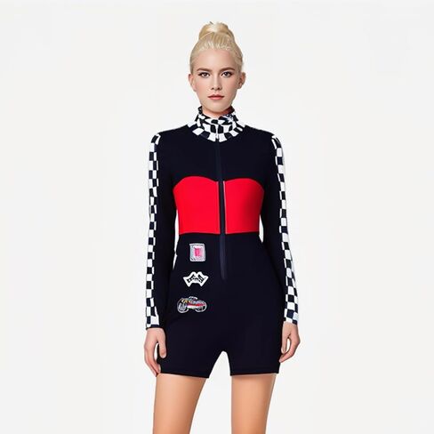Racer-Costume for Women-Race Car Driver-jumpsuit ، recer rocer jumper outfit outfit roup in Saudi Arabia