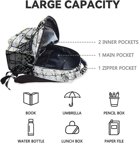 Kids Backpack for Kindergarten, 17 Inch Funny Truck Backpacks for Boys, Green Large Capacity Bookbag for Middle School in Kuwait