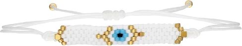 Evil Eye Bracelets, Beaded Bracelets for Women, String Evil Eye Jewelry, Evil Eye Charm, Adjustable Protection Bracelet, Luck Amulet for Women, Men, Family & Friends, Gifts For Women in Kuwait