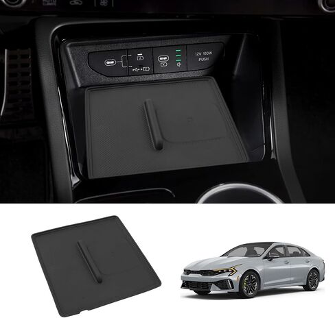 Luwu Center Console Wireless Charging Protective حصيرة واقية لعام 2025 KIA K5 LXS/GT/GT-Line/Ex Accessories 2025 KIA K5 CENTOR in Saudi Arabia