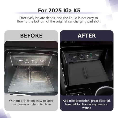 Luwu Center Console Wireless Charging Protective حصيرة واقية لعام 2025 KIA K5 LXS/GT/GT-Line/Ex Accessories 2025 KIA K5 CENTOR in Saudi Arabia