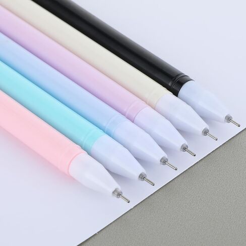 6PCS Kawaii Cat Pens Cute Animal Gel Pens Cat Style Cat Pencils with 0.5mm Black Ink, Cat Stationary Supplies Fine Point Ball Pens Nice Fun Themed Gifts for Cat Lovers Women Kids School and Office Use in Saudi Arabia
