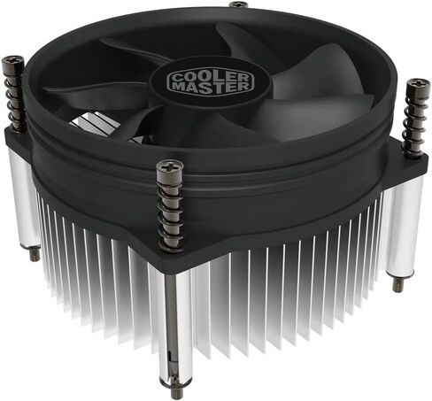 Cooler Master i70c CPU Air Booding System for Intel LGA 1700 Sockets-70mm Low-Profile ، Aluminium and Copper Thazink ، مروحة هادئة 120 مم PWM (37.08 CFM ، 1.33 mmh2o ، 28 DBA ، 650-1800 RPM) ، ARGB Compatible in Kuwait