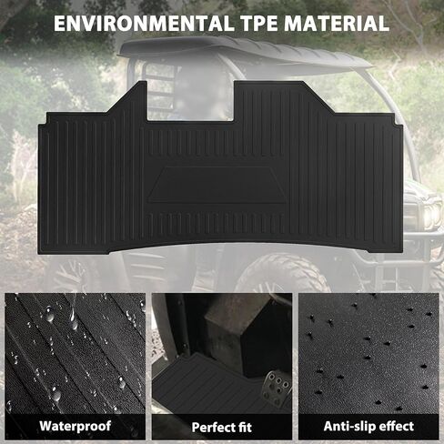 SAUTVS TPE Floor Mat for Kawasaki Mule, Rubber Front Row Floor Liner All Weather Protection Slush Mat for Kawasaki Mule 600 610 SX 4X4 2005-2025 Accessories (1PCS, Replace #KAF600-029) in Saudi Arabia