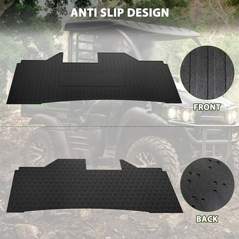 SAUTVS TPE Floor Mat for Kawasaki Mule, Rubber Front Row Floor Liner All Weather Protection Slush Mat for Kawasaki Mule 600 610 SX 4X4 2005-2025 Accessories (1PCS, Replace #KAF600-029) in Saudi Arabia