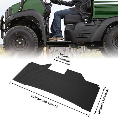 SAUTVS TPE Floor Mat for Kawasaki Mule, Rubber Front Row Floor Liner All Weather Protection Slush Mat for Kawasaki Mule 600 610 SX 4X4 2005-2025 Accessories (1PCS, Replace #KAF600-029) in Saudi Arabia