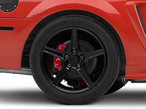 Saleen Style Gloss Black Wheel; Rear Only; 18x10; 28mm Offset Compatible for 99-04 Mustang in Saudi Arabia