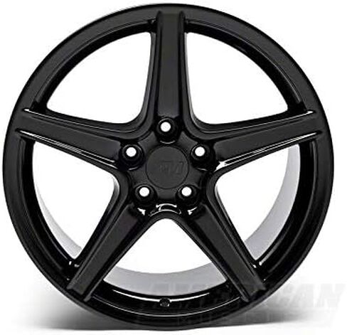 Saleen Style Gloss Black Wheel; Rear Only; 18x10; 28mm Offset Compatible for 99-04 Mustang in Saudi Arabia