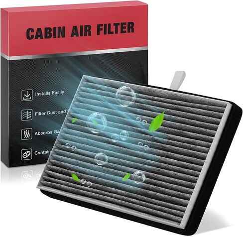 BDFHYK Cabin Air Filter with Activated Carbon Compatible with Mazda CX-3 2016-2021, Compatible with Toyota Yaris 2019-2020, Yaris iA 2017-2018, Replace# CF12140, 87139WB001 in Saudi Arabia