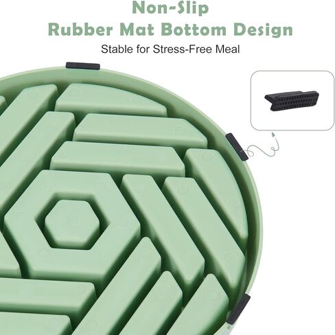 Slow Feeder Dog Bowls Large Medium Breed,Anti-Choking Slow Eating Dog Food Bowl,Non Slip Pet Slower Food Feeding Bowls Large Puzzle Slow Feeder Bloat Stop Maze Dog Dishes,Orange in Saudi Arabia