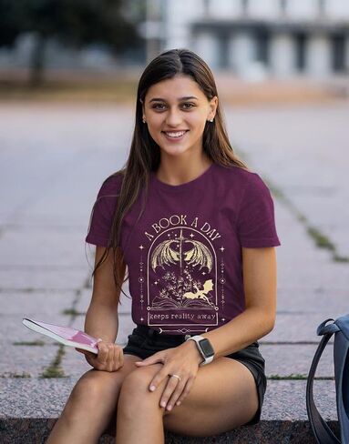Book Shirts for Women Vintage Reading Teacher T-Shirt Short Sleeve Book Lover Tee Tops in Saudi Arabia