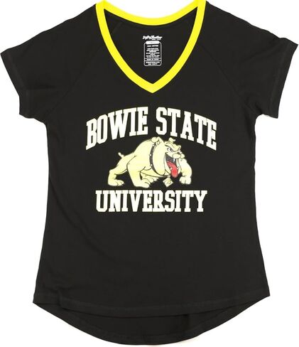 Big Boy Bowie State Bulldogs S3 Womens V-Neck Tee [Black]-ID#67381-15-208-0-0 in Kuwait