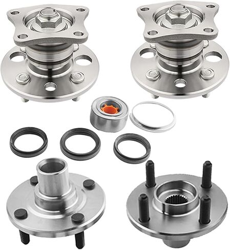 PM Auto Set of 4 Front-Rear Wheel Hub Bearing Assembly Replacement For 1998-2002 Chevrolet Prizm Non-ABS in Saudi Arabia
