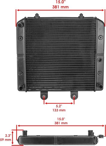 Caltric Radiator Compatible with Polaris Sportsman 570 4X4 6X6 2014 2015 2016 2017 in Saudi Arabia