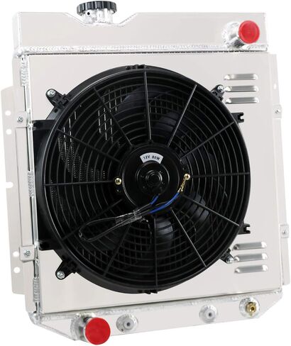 CU251 3 Row Aluminum Radiator for 1960-1966 Ford Mustang Falcon Ranchero Radiador for 1964-1965 Mercury Comet 2.4L 2.8L 3.3L L6 4.7L V8 GAS Downflow Radiators 1961 1962 1963 61 62 63 64 65 in Saudi Arabia
