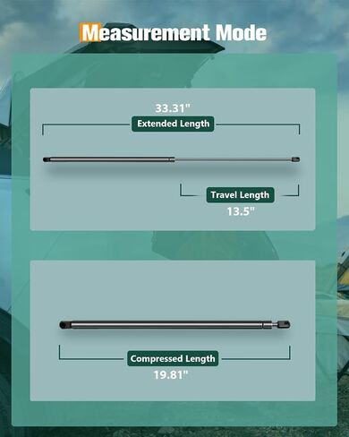 SCITOO Hood Lift Supports Replacement Struts Gas Springs Shocks Fit for Buick Riviera 3.8L 1995-1999,for Cadillac Seville 4.6L 1998-2004,for Oldsmobile Aurora 4.0L 1995-1999 in Saudi Arabia