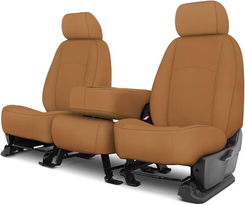 Covercraft Carhartt SeatSaver Custom Seat Covers | Fits 2019-2024 Ram 2500/35000 | 1st Row 40/20/40 Bench Seat, Duck Weave Brown in Saudi Arabia