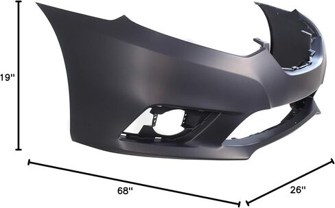 Garage-Pro Bumper Cover Compatible with Nissan Sentra 2016-2019 Except Nismo Model Primed Front CAPA NI1000313C in Saudi Arabia
