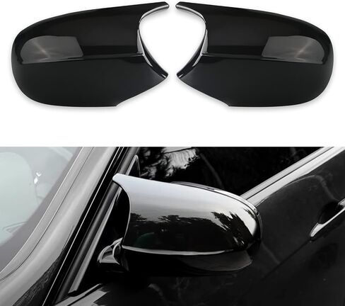 JDMON Compatible with Door Rearview Mirror Cover Cap BMW E90 E91 2008-2011 E92 E93 2010-2013 E87 2008-2011 E81 2010-2012 E82 E88 2010-2013 M3 Style Side Wing Mirror Cover Cap Trim 2PCS (Gloss Black) in Saudi Arabia