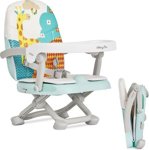 Dream On Me Munch N Go Booster Seat for Dining Table, Lightweight Compact Fold Travel Booster Seat, 3-in-1 Convertible, Four Level Height Adjustment and Easy Tray Removal in Saudi Arabia