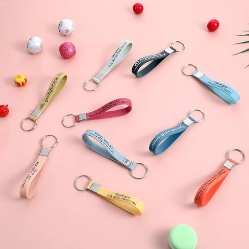 20 Pcs Motivational Quote Keychains Gift, Inspirational Quote Keychains Bulk for Women Men Girls, Bulk Thank You Gift Inspirational Silicone Keychains for Office Team Party Favor Gifts Supplies in Saudi Arabia