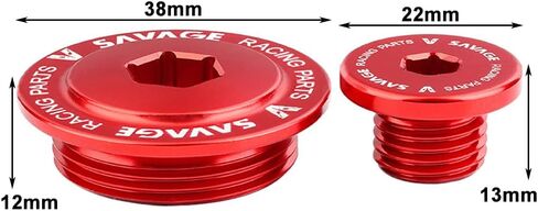 Lirun Capt Cap Cover Straight Screat Plug Crank Docks 1 زوج لـ Honda XR250 Motard 2003-2007 سبيكة الألومنيوم in Saudi Arabia