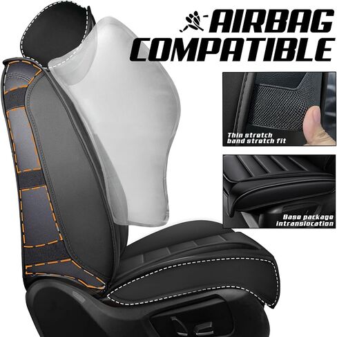 Pickup Seat Covers Custom Fit for GMC Sierra 1500 2500HD 3500HD 2007-2024,Waterproof Leather Seat Cover for Four Seasons,Wear Resistant Seat Cover(Full Set/Black&Coffee) in Kuwait
