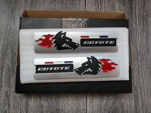 Super Coyote 5.0 GT Mustang Padge Emblem Side Fender Secal (زوج) in Saudi Arabia