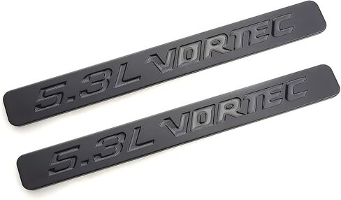 شارات الشارة ثلاثية الأبعاد محرك شارة ثلاثي الأبعاد تتوافق مع 5.3L Vortec 2PCs (أحمر أسود) in Kuwait