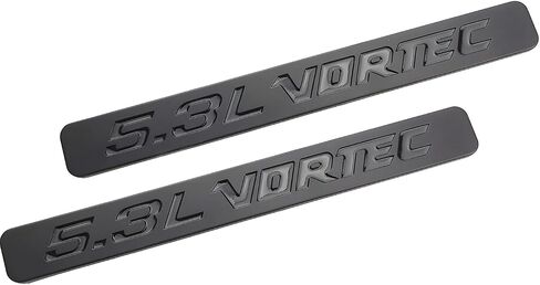 شارات الشارة ثلاثية الأبعاد محرك شارة ثلاثي الأبعاد تتوافق مع 5.3L Vortec 2PCs (أحمر أسود) in Kuwait