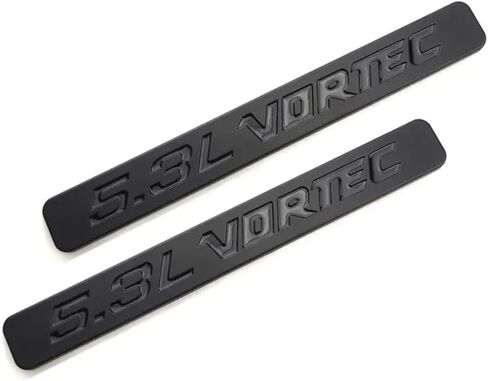 شارات الشارة ثلاثية الأبعاد محرك شارة ثلاثي الأبعاد تتوافق مع 5.3L Vortec 2PCs (أحمر أسود) in Kuwait