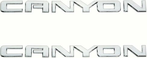 2pc Canyon Emblem Side Side Door الخلفي الخلفي للخلع اللوحة ثلاثية الشارة الملصق 22900425 استبدال الوادي (Chrome) in Saudi Arabia