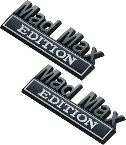 EmbRoom 2PCS Mad Max Edition Car Decal Emblem 3D Letters Badge Truck Adhesive Conservative Stickers, in Saudi Arabia