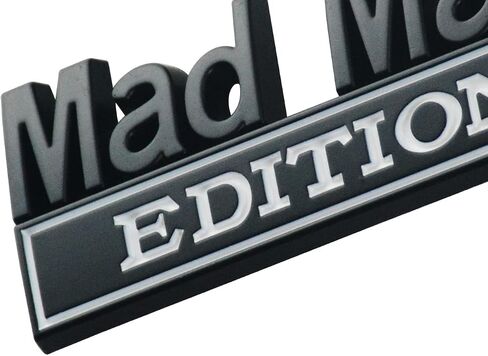 EmbRoom 2PCS Mad Max Edition Car Decal Emblem 3D Letters Badge Truck Adhesive Conservative Stickers, in Saudi Arabia