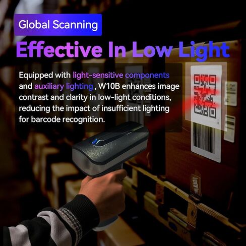 KILOGOGRAPGH Bluetooth QR Code Scanner U2B - Book Scanner for Personal Library Libib, QR Code Scanner for Laptop Computer Mac iPhone Android, 2D Wireless Bluetooth Bar Code Scanner (with Stand) in Saudi Arabia